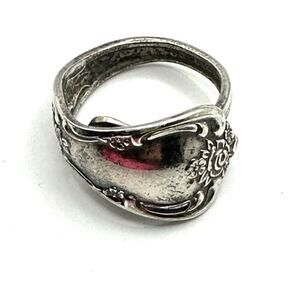 Vintage W.A. Rogers Oneida Silver Plate Spoon Bypass Pinkie Ring Retro Size 4.25